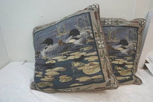 lot 155 image: large loon pillows