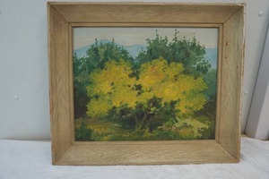 lot 160 image: E.S. Nelson acrylic painting