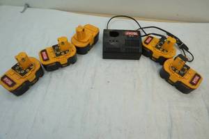 lot 184 image: Ryobi batteries and charger