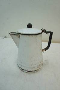 lot 193 image: vintage enamel water pot