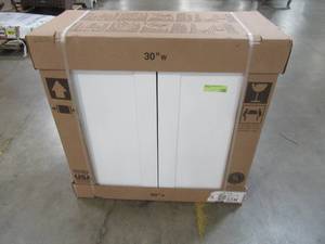 Hampton Bay 30x30x12 in. Wall Kitchen Cabinet in Satin White.