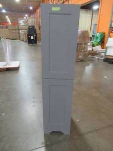 Hawthorne 16 in. W x 22 in. D x 65 in. H Linen Cabinet in Twilight Gray.