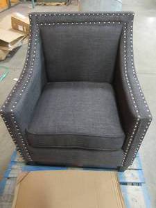 Emery Charcoal Arm Chair, UER090100CA, Measures 36 in. H x 29 in. W x 31 in. D.