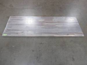6 ft. L x 2 ft. 1.5 in. W x 1 in. Butcher Block Countertop in Oiled Acacia with Dusk Grey Wood Oil - Cracked Almost Directly down center.