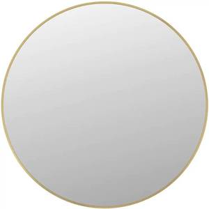 31 in. W x 31 in. H Framed Round Wall Bathroom Vanity Mirror in Matte Gold.