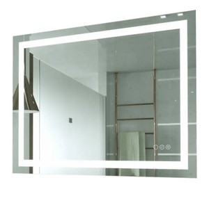 Hauschen Frameless Rectangular LED Light Bathroom Vanity Mirror with Defogging, MO0508