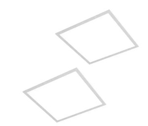 Commercial Electric 2 ft. x 2 ft. 250-Watt Equivalent White Integrated LED Backlit Troffer, 3825 Lumens, 4000K Bright White (2-Pack) - NEW