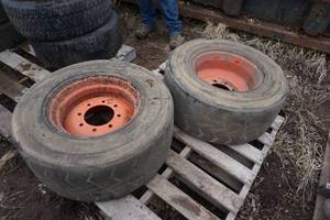 lot 198 image: 4 - Bobcat Brand HD Foam Filled Tires and Rims