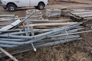 lot 239 image: 16 x 32 Crepeau Style Boat House and Dock Framework Unit For Assembly