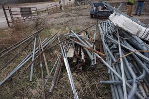lot 241 image: Large Lot of Metal Boat House Parts