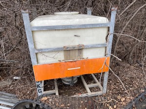 lot 244 image: Metal Framed Gravity Feed Poly Hopper With Gate Valve