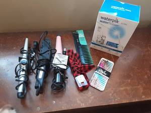 New In Box Water Pic Flosser & Assorted Hair Tools