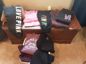 Large Lot Of Lounge Wear SM Victorias Secret, Pink & Others