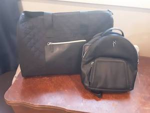 Quilted Duffle & Back Pack Purse