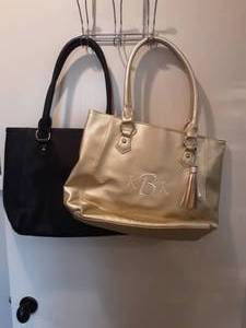 2-KBK Monogram Totes-Vegan Leather