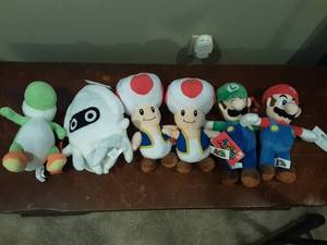 Super Mario Stuffed Characters-New With Tags