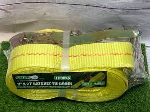 New 2X27 Ratchet Tie Down Strap