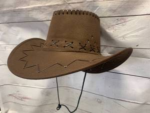 New Faux Suede Brown Cowboy Hat