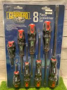 New Gearhead 8 Piece Screwdriver Set