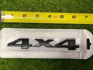 New Metal Adhesive Back 4X4 Vehicle Emblem