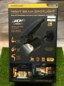 New Solar Powered Motion Spotlight