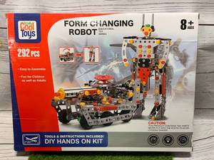 New 292 Piece Form Changing Robot Erector Toy