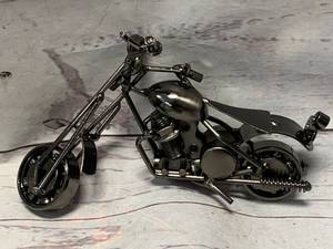 Metal Motorcycle Sculpture (6 Inch Long)