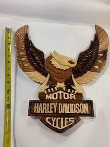 Custom Harley-Davidson Wood Sign (16 Inches Tall)
