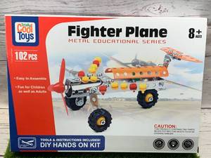 New 102pc Fighter Plane Erector Toy Set