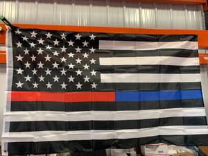 Red Blue Lives Flag  Banner 3X5