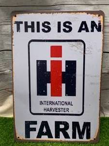 International Harvester Metal Sign (Approx 8X12)