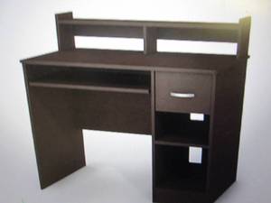 lot 23 image: south shore axess desk with keyboar...