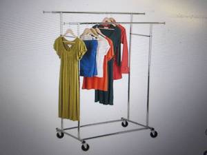 lot 29 image: honey can do double garment rack op...