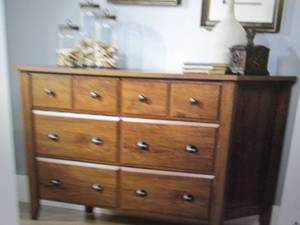 lot 48 image: sauder shoal creek 6-drawer dresser...