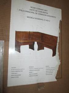 lot 50 image: linon nook corner unit open box ...