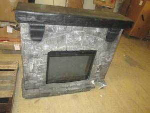 lot 51 image: electric firplace broke on the bott...