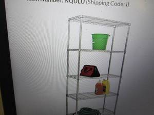 lot 74 image: honey can do 5 tier adjustable shel...
