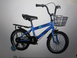 lot 78 image: next gen 16 inch kids bike with trai...