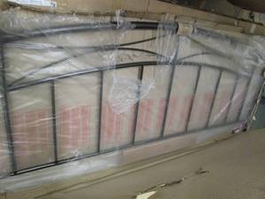lot 87 image: morris king metal headboard or foot ...