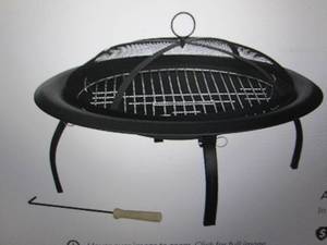 lot 99 image: fire sense 29 inch folding fire pit...