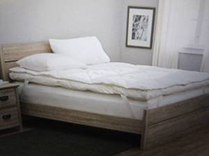 lot 101 image: feather bed mattress topper open bo...