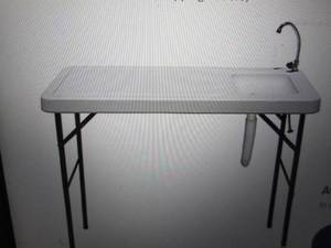 lot 103 image: larin portable fishing table open b...