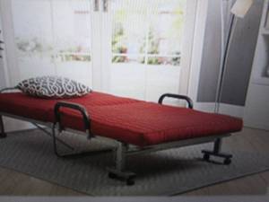 lot 107 image: sunshine folding rollaway bed open ...