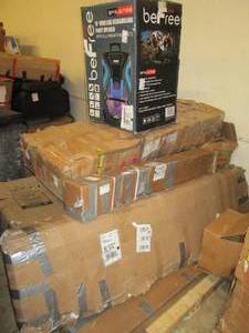 lot 129 image: pallet of furniture and other items...