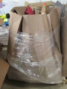lot 133 image: pallet of shelving and more uninspe...
