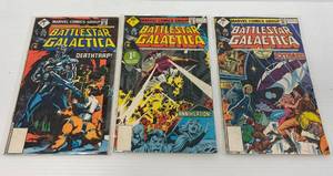 lot 22 image: Vintage BattleStar Gallactica Comic Books Number 1, 2 And 3
