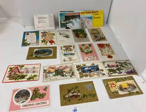 lot 42 image: Group Of Vintage Christmas Postcards