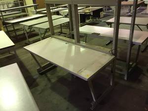 lot 118 image: Commercial High Back Work Table