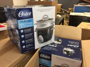 lot 105 image: 2pc Oster Rice CookerSteamer