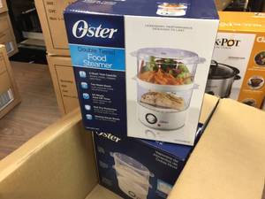 lot 73 image: 2pc Oster Food Steamers